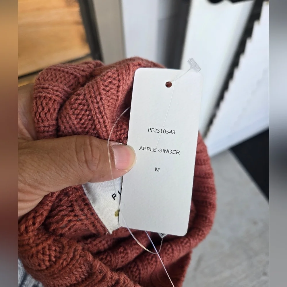 Pink Rose Womens Sweater Sz M Medium Knit Stretch Comfort Sleeveless Warm NWT - Picture 3 of 8